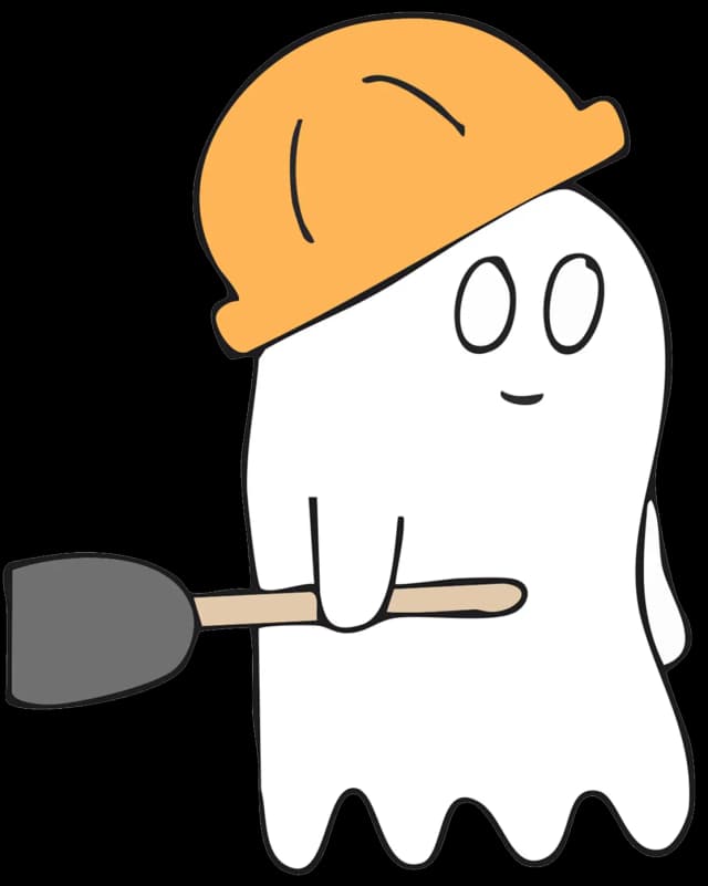 Character with shovel